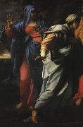 CARRACCI, Annibale, Holy Women at the Tomb of Christ (detail) fg